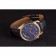 Hermes Classic Croco cinturino in pelle quadrante blu navy 801404