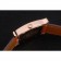 Hermes Heure H lunetta in oro rosa cinturino in pelle arancione quadrante bianco 80234