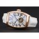 Franck Muller Casablanca cinturino in pelle di coccodrillo bianco quadrante bianco 80283