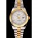 Swiss Rolex Datejust quadrante bianco lunetta in oro cassa in acciaio inossidabile bracciale in oro bicolore