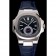 Patek Philippe Nautilus quadrante blu cassa in acciaio inossidabile cinturino in pelle blu