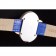 Chopard Luxury Gold Lunetta con quadrante bianco e cinturino in pelle blu 621544