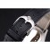 Svizzero Rolex Cellini quadrante bianco guilloché cassa in acciaio inossidabile cinturino in pelle nera