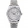 Rolex Swiss DateJust in acciaio inossidabile con quadrante argentato a coste 41996