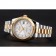 Swiss Rolex Datejust quadrante bianco lunetta in oro cassa in acciaio inossidabile bracciale in oro bicolore