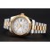 Swiss Rolex Datejust quadrante bianco lunetta in oro cassa in acciaio inossidabile bracciale in oro bicolore