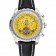 Breitling Bentley Mulliner Tourbillon quadrante giallo cassa in acciaio inossidabile cinturino in pelle nera 622730