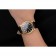 Swiss Rolex Datejust quadrante nero cassa in oro cinturino in pelle nera