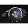 Breitling Transocean Quadrante Nero Cinturino in Pelle Nera Lunetta in Oro Rosa-98203