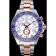 Rolex Yacht-Master II quadrante bianco con lunetta blu in acciaio inossidabile e bracciale in oro rosa 622.270