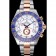 Rolex Yacht-Master II quadrante bianco con lunetta blu in acciaio inossidabile e bracciale in oro rosa 622.270