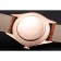 Swiss Rolex Cellini Date quadrante bianco cassa in oro rosa cinturino in pelle marrone