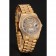 Swiss Rolex Day-Date Diamond Pavé Dial Gold Diamond Bracelet 1453956