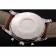 Breitling Transocean quadrante beige cinturino in pelle marrone lucido lunetta in acciaio inossidabile