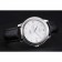 Omega De Ville Prstige Co-Axial quadrante bianco cassa argento cinturino in pelle nera numeri romani