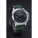 Bracciale Panerai Luminor Marina in acciaio inossidabile lucido con lunetta in pelle verde 622.310