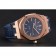 Swiss Audemars Piguet Royal Oak quadrante blu cassa in oro cinturino in pelle blu