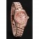 Swiss Rolex DateJust Rose Gold Dial Diamond Case Bracciale in oro rosa 1453977