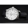 Svizzero Rolex Cellini Time Cassa in argento quadrante bianco Bracciale in pelle nera 622.653