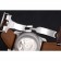 Cartier Calibre Tourbillon quadrante bianco Cassa in acciaio cinturino in pelle marrone 622.750