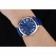 Cartier Drive De Cartier quadrante blu bracciale in pelle blu cassa d'argento 1454211
