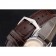 Svizzero Patek Philippe Calatrava quadrante bianco cassa in acciaio inossidabile cinturino in pelle marrone