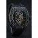 Richard Mille Tourbillon Skull RM 052 Bracciale in gomma nera con cassa nera 1454260