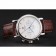 Omega Seamaster cronografo vintage quadrante bianco cassa in acciaio inossidabile cinturino in pelle marrone