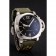 Panerai Luminor 1950 3-Days GMT cassa argento quadrante nero Bracciale verde 1454016