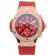 Orologio con quadrante rosso con cinturino rosso Hublot Big Bang 98069