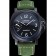 Bracciale Panerai Luminor Marina Ion placcato in acciaio inossidabile con lunetta in pelle verde 622.312