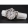 Cartier Ronde quadrante bianco cassa in acciaio cinturino in pelle bianca
