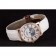 Orologio Cartier in oro rosa con fasi lunari e cinturino in pelle bianca ct254 621373