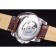 Cartier Calibre Flying Tourbillon quadrante bianco cinturino in pelle marrone con cassa bicolore