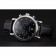 Omega Seamaster cronografo vintage quadrante nero con diamanti ora segni cassa in acciaio inossidabile cinturino in pelle nera