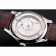 IWC Portofino Tourbillon quadrante bianco cassa in acciaio inossidabile cinturino in pelle marrone