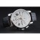 Cronografo Montblanc quadrante bianco cinturino in pelle nera cassa argento 1454114