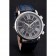 Cartier Rotonde cronografo quadrante nero cassa in acciaio cinturino in pelle blu