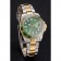 Swiss Rolex Submariner quadrante verde e lunetta in acciaio bicolore bracciale in oro