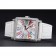 Franck Muller Master Square Color Dreams Diamonds Case Cinturino in pelle bianca 622356