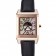 Jaeger le Coultre Reverso Squadro Lady cinturino in pelle nera quadrante perla 41966