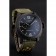 Panerai Luminor 1950 3-Days GMT cassa nera quadrante nero Bracciale verde 1454015