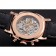 Swiss Panerai Radiomir 1940 cronografo quadrante nero cassa in oro rosa cinturino in pelle nera
