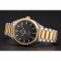 Omega Globemaster quadrante nero cassa in acciaio inossidabile lunetta in oro bracciale bicolore