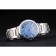 Cartier Ballon Bleu 42mm quadrante blu con cassa e bracciale in acciaio inossidabile