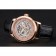 Quadrante scheletrato svizzero Piaget Altiplano con cassa in oro rosa e diamanti Cinturino in pelle nera