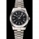 Swiss Rolex Datejust quadrante nero cassa e bracciale in acciaio inossidabile