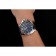 Panerai Luminor Marina Date quadrante nero con motivo a chiocciola cassa in acciaio inossidabile cinturino in pelle nera