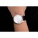 Patek Philippe Calatrava Date quadrante goffrato bianco cassa in acciaio inossidabile cinturino in pelle nera