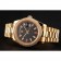 Swiss Rolex Day-Date Diamonds and Rubies Black Dial Gold Bracelet 1454101